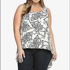 Hi-lo cream & black tank Torrid (2)